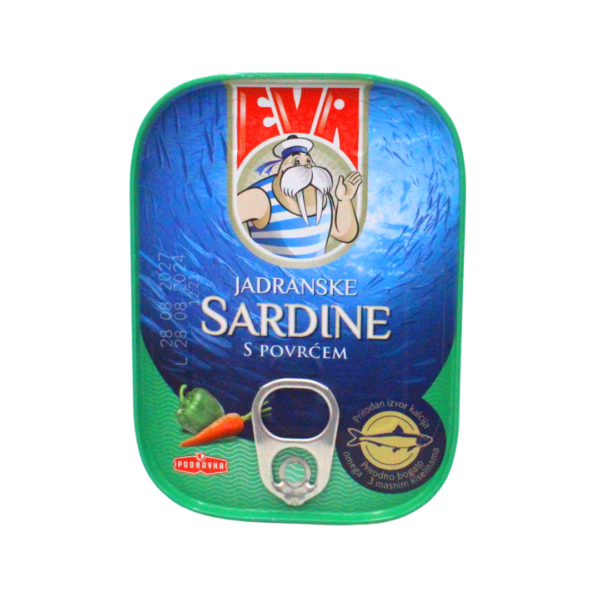 Sardina s povrćem 115g Eva