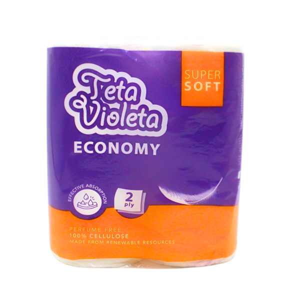 Ubrusi za kuhinju economi 100 listića, 2 kom Violeta