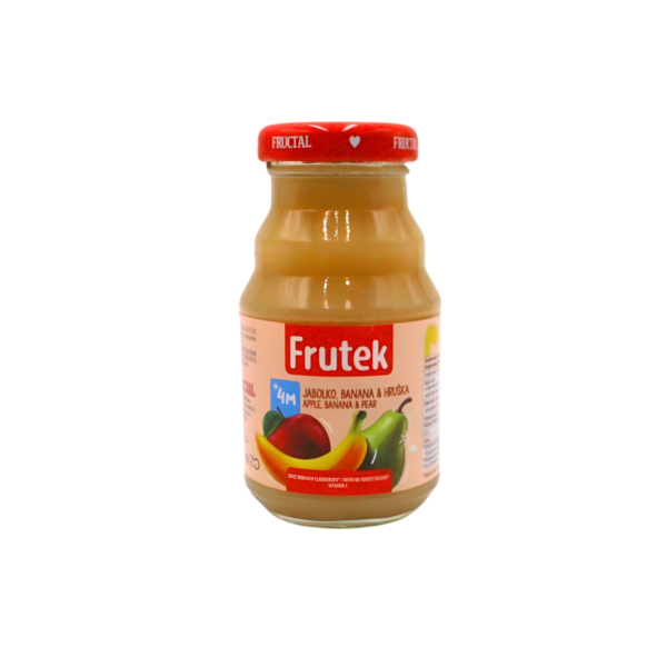 Frutek sok od jabuke banane i kruške, 4+ mj,125ml