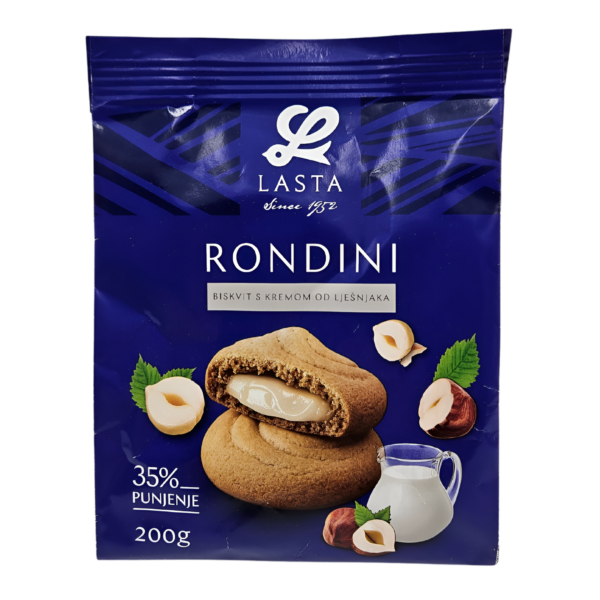 Lasta Rondini biskvit s kremom od lješnjaka-200g,